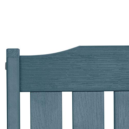 Highwood Lehigh Outdoor Glider Loveseat, 4 ft, Nantucket Blue highwood
