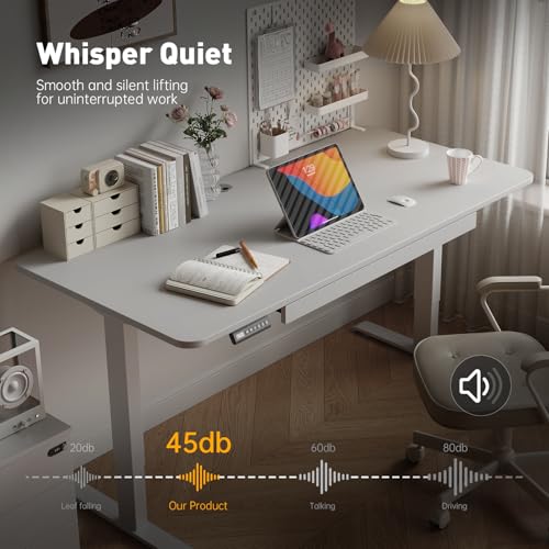 PulvinarVita Dual Motor Standing Desk Frame, Ergonomic Stand Up Desk Base Workstation with Cable Management Tray, Headphone Hook for Home Office PulvinarVita