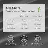 MR&HM Silky Cooling Duvet Cover King for Hot Sleepers 106"x90", Breathable & Moisture-Wicking Comforter Cover, 3 Pieces Ultra-Soft Bedding Duvet Cover Set with Zipper Closure (Dark Grey) MR&HM