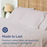 Full 400 Thread Count 100% Cotton Flat Sheet - Comfortable, Cooling & Breathable Cotton - Top Flat Sheet Only - Luxury Hotel Quality Bedding - Extra Soft & Comfy - Easy Care, Wrinkle Free - Light Grey CGK Unlimited