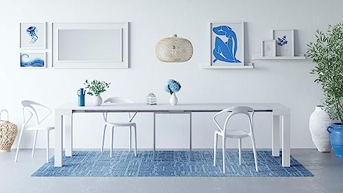 Mobili Fiver, First, Extendable Console Table, Oak, for 4-14 People, Space-Saving Dining Table, Italian Furniture Mobili Fiver