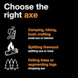 Fiskars X27 Super Splitting Axe, 36" Wood Splitting Axe for Medium to Large Size Logs with Shock-Absorbing Handle, Split Firewood, Forged Steel Blade, Bushcraft Gear and Camping Hatchet Fiskars