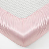 Counfeisly 3 Pieces Satin Full Fitted Sheet & Pillowcase Set, Luxury Silky Soft Satin Bed Sheets with 1 Deep Pocket Fitted Sheet - 16" Deep Pocket Sheets, 2 Pillowcases, Blush Pink Counfeisly
