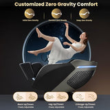 4D Massage Chair Full Body, 55" SL-Track Shiatsu Massage Zero Gravity Recliner Chair W/ Waist & Calves Heat, 18 Modes, 35 Airbags, Body Scan, Calfrest Extension, Foot Rollers, AI & APP Gift for Family Droomeahy