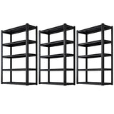 REIBII Garage Storage Shelves Heavy Duty Garage Shelving 72" Adjustable Metal Shelves for Storage 5-Tier Garage Shelves Heavy Duty 2050LBS Basement Kitchen Pantry Shelving Utility Shelves, 3 Pack REIBII