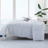 Globon Ultra-Soft Lightweight Down Feather Comforter King Size,Breathable Light Duvet Insert for Hot Sleeper/Warm Weather,Noiseless Shell,700 Fill Power with Corner Tabs,White Globon
