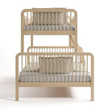 Storkcraft Pasadena Deluxe Twin-Over-Full Wood Bunk Bed (Driftwood) – GREENGUARD Gold Certified, Durable Wood Construction for Kids Bedroom, Space Saving Design, Fits Twin and Full Mattresses Storkcraft