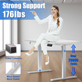 Whole Piece Standing Desk with Wheels Adjustable Height- Mobile Stand up Desk with Lockable Casters, Portable Sit Stand Desks Electric for Home & Office Workstation iWkstation