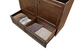 Mega Solutions Venetian Murphy Cabinet Bed with Deepest Storage Drawer On The Market and USB Charging Station (Queen, Dark Walnut) Mega Solutions