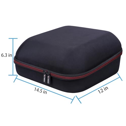 LTGEM Case Compatible with Cricut EasyPress 2/3 Smart Heat Press Machine(12"x10"), Black+Gray L LTGEM