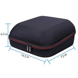 LTGEM Case Compatible with Cricut EasyPress 2/3 Smart Heat Press Machine(12"x10"), Black+Gray L LTGEM