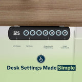 Vari ComfortEdge 40x26 Inch Adjustable Standing Desk – Small Electric Sit Stand VariDesk for Apartment, Bedroom, or Home Office + Beveled Edge, Tool-Free Assembly (Walnut Top/Black Legs) Vari