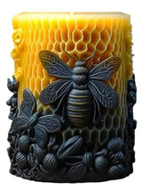 Honeycomb Cylinder Silicone 3D Flower & Rose Mold - Peony & Candle Mold for Resin, Clay & Soap Making - Craft Supplies