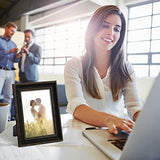 5x7 Picture Frame Set of 4 with 2 Mats, Black Rustic Farmhouse Photo Frames with Tempered Glass, 4x6 and 3.5x5 with Mat or 5x7 without Mat for Wall Hanging or Tabletop Display, Home Gallery Decor Gift Patouque