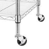 Finnhomy Heavy Duty 6 Tier Wire Shelving Unit with Wheels 18x18x72-inches 6 Shelves Storage Rack Thicken Steel Tube, Adjustable Shelving Rack for Finnhomy