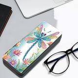 JISHSHAY Diamond Painting Glasses Case Dragonfly Diamond Art Eyeglass Case Animal Gem Art Eyeglass Holder Gem Painting Sunglass Organizer Mosaic Kits for Adults Embroidery Kit Eye Glasses Holder JISHSHAY