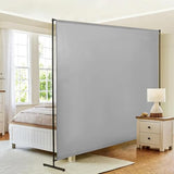Room Divider Single Panel, 71''W x 71''H Height Adjustable Large Room Divider Panel for Office, Fabric Portable Privacy Screen Wall Divider for Room Separation, Freestanding Partition Separators JAUZVIL