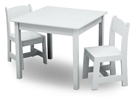 Delta Children MySize Kids Wood Table and Chair Set (2 Chairs Included) - Ideal for Arts & Crafts, Snack Time, & More - Greenguard Gold Certified, Delta Children