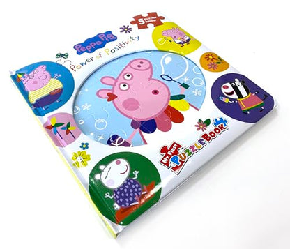 Peppa Pig Power of Positivity My First Puzzle Book - Jigsaw Puzzles for kids, 10-page board book, 5 puzzles to enjoy