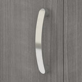 Bush Business Furniture Universal Tall Storage Cabinet with Doors and Shelves, Platinum Gray Bush Business Furniture