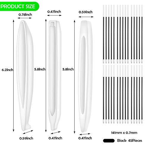 3Pcs Pen Resin Mold, Epoxy Resin Molds with 45Pcs Ink Pen Refills,Ballpoint Pen Silicone Molds Resin Casting Molds for DIY Crafts Making and Student Gift