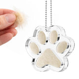 AXEFUN Pet Fur Keepsake Paw – Clear Acrylic Pet Memorial Ornament with Magnetic Openable Memory Chamber, Pet Loss Remembrance Gift for Dog, Cat & Small Animals
