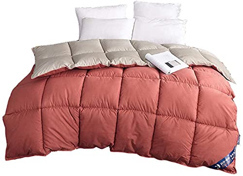 Quilt Four Seasons Duvet Cool in Summer Single Double Solid Color Duvet Warm Bedding Light Microfiber Soft Summer Duvet Summer Cool Quilt (Color : Rust Red Size : 180220) (Rust Red 200 * 230) WoodArtSupply