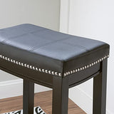 Linon Claridge Bar, Black Stool, 32" X 18.75" X 13" Linon