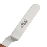 Ateco 1385 Offset Spatula with 4.5-Inch Stainless Steel Blade, Wood Handle, 4.5 Inch, natural Ateco