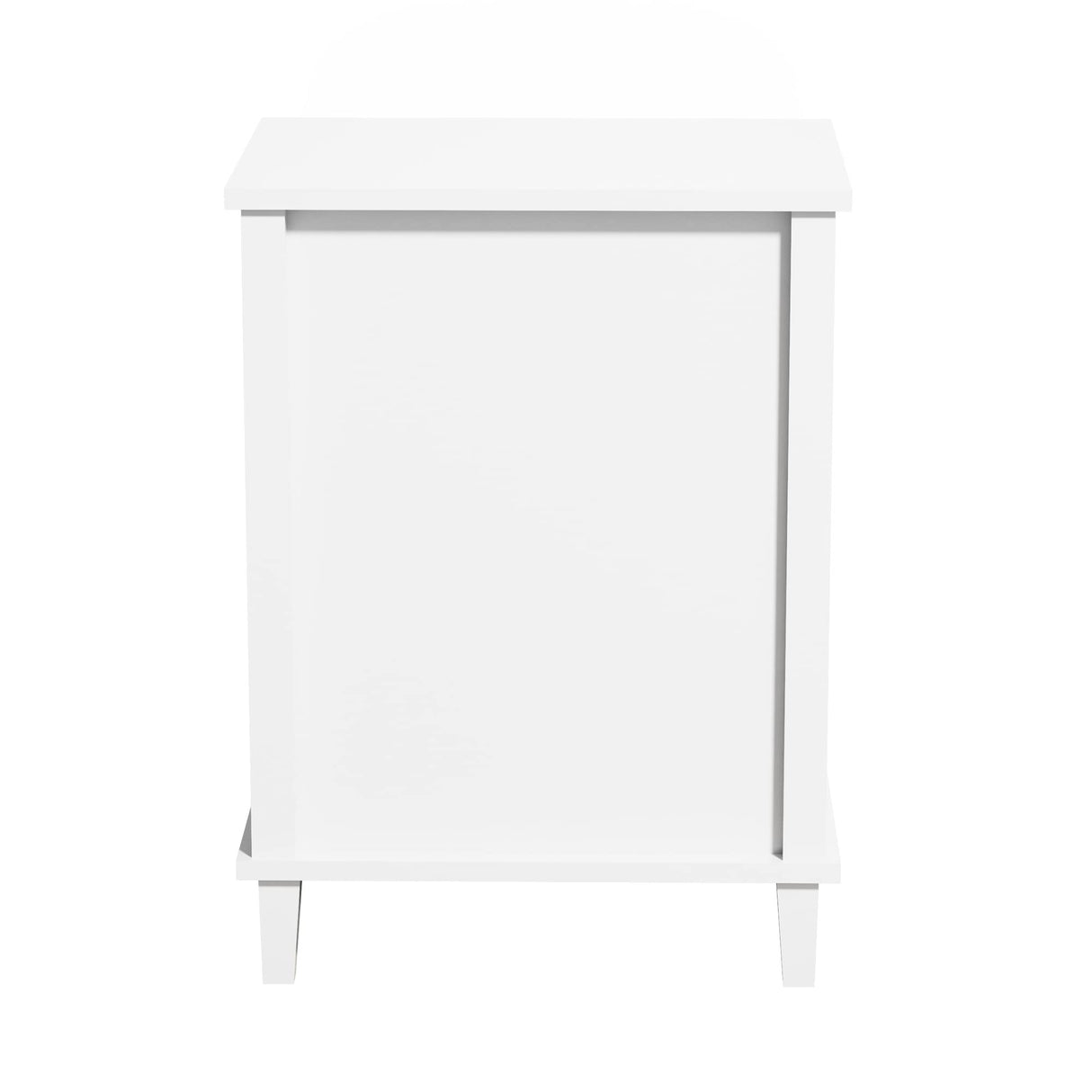 CEMKAR Wooden Nightstand, Bedroom Nightstand with 1 Drawer and 1 Open Compartment, Kids Nightstand (White+Pink) CEMKAR