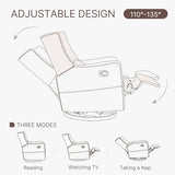 KISLOT Upholstered Recliner Swivel Glider Nursery Chair Reclining Performance Fabric Rocker with Wood Base,Boucle,Moss Green KISLOT