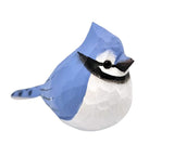 TALKLEK Hand Carved Wooden Bird Figurines, Creative Small Bird Statue for Home Decor, Bird Gifts for Bird Lovers (Blue Jay) TALKLEK