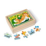 Melissa & Doug Pets 4-in-1 Wooden Jigsaw Puzzles in a Storage Box (48 pcs) - FSC Certified Melissa & Doug
