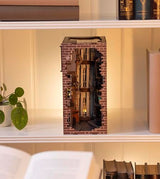 Revell Book Nook Kit Harry Potter - Diagon Alley Miniature DIY Kit 9" Booknook 3D Wooden Puzzle with LED Light Bookshelf Décor Gift for Adults Women Men
