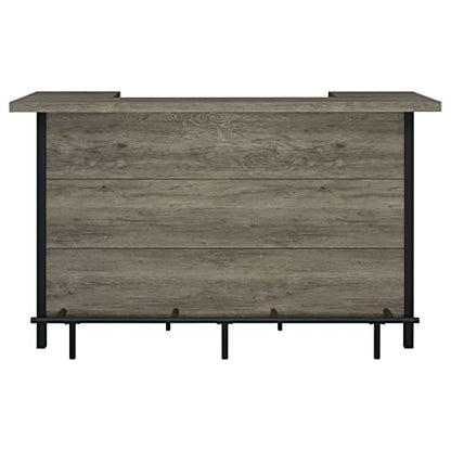 Coaster Furniture Bar Unit Grey Driftwood Black 182105 - WoodArtSupply