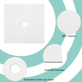 PLIGREAT 3 Pcs Sublimation Blank Graduation Cap Topper, Blank White Graduation Grad Cap Topper, Grad Cap Decorations Graduation Accessories, Printable with Inkjet or Printers PLIGREAT