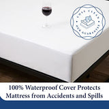 Cosy House Collection Luxury Mattress Protector - Blend of Rayon Derived from Bamboo - College Dorm Room Essentials - Ultra Soft Comfort, Stays Cool & Quiet - Premium Fitted Sheet Style (Twin XL) Cosy House Collection