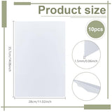 UNICRAFTALE 10 Sheet Self Stick Mounting Board 14.05"x11.02" White Picture Frame Backing Board for Cross Stitch Rectangle Photo Frame Backing for Cardmaking Embroidery Needlework Craft UNICRAFTALE