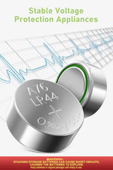 POWEROWL High Capacity LR44 Batteries 40 Pack, L1154F AG13 357 303 SR44 A76 Premium Alkaline Battery 1.5V Button Coin Cell Batteries POWEROWL