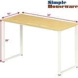 SHW Home Office 32-Inch Computer Desk, Oak SHW