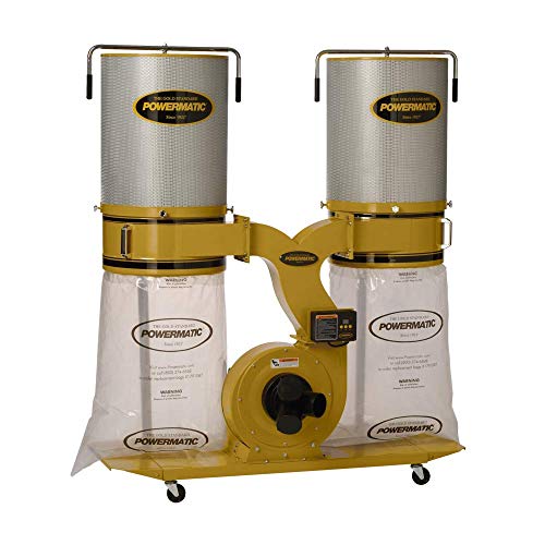 Powermatic TurboCone Dust Collector, 2-Micron Canister Filter, 3 HP, 1Ph 230V (Model PM1900TX-CK1) Powermatic