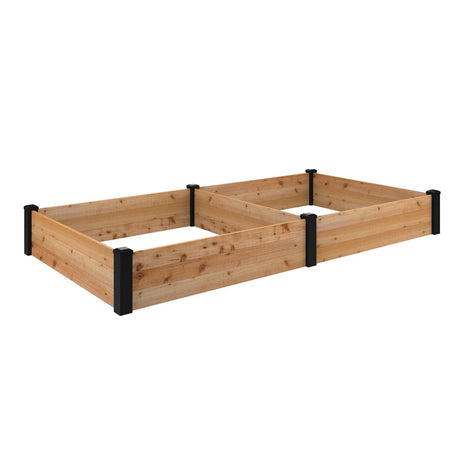 Outdoor Essentials Haven 4 ft. x 8 ft. Natural Cedar Raised Garden Bed Outdoor Essentials
