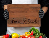 Personalized Engraved Cutting Board for Couples, Custom Couples Gift Ideas for Christmas Wedding Anniversary Engagement Housewarming, Anniversary Gifts for Men Women Parents, Wedding Gifts for Couples Generic