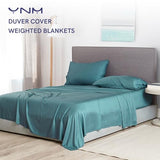 YnM Exclusive Cooling Duvet Cover for Weighted Blankets with 16 Strings (Sea Grass, 48"x72") YnM