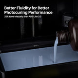 ELEGOO ABS-Like 3.0+ 3D Printer Resin Transparent Red 1000g, High Heat-Resistance 3D Printing Resin, Lower Viscosity and Shrinkage, 405nm LCD UV-Curing for MSLA/LCD/DLP 3D Printer ELEGOO