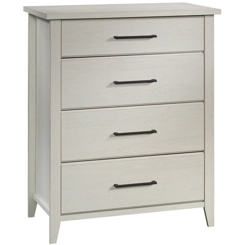 Sauder Summit Station 4-Drawer Chest, L: 33.66" x W: 18.74" x H: 42.09", Glacier Oak Sauder