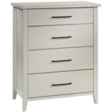 Sauder Summit Station 4-Drawer Chest, L: 33.66" x W: 18.74" x H: 42.09", Glacier Oak Sauder