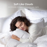 WENERSI Goose Feather Down Fiber Comforter Queen Size,100% Organic Cotton Duvet Insert,All-Season Luxury Duvet Insert with Baffle Box Design, 750+Fill Power Hotel Collection Bedding Comforter WENERSI