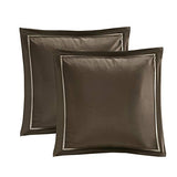 Madison Park Essentials Delaney 24-Piece Room In A Bag Comforter Set-Satin Jacquard All Season Luxury Bedding, Sheets, decorative pillows and Curtains, Valance, Queen (90 in x 90 in), Medallion Navy Madison Park