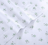 Stone Cottage - Full Sheets, Cotton Percale Bedding Set, Crisp & Cool Ideal Bedding Set (Green Sketchy Ditsy, Full) Stone Cottage